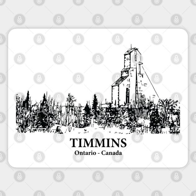 Timmins - Ontario Magnet by Lakeric